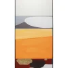 Tableau Encadre Abstract Shapes Orange 73X143Cm