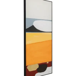 Tableau Encadre Abstract Shapes Orange 73X143Cm