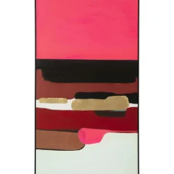 Tableau Encadre Abstract Shapes Fuchsia 73X143Cm