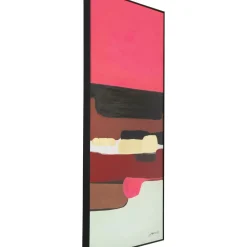 Tableau Encadre Abstract Shapes Fuchsia 73X143Cm