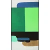 Tableau Encadre Abstract Shapes Vert 73X143Cm