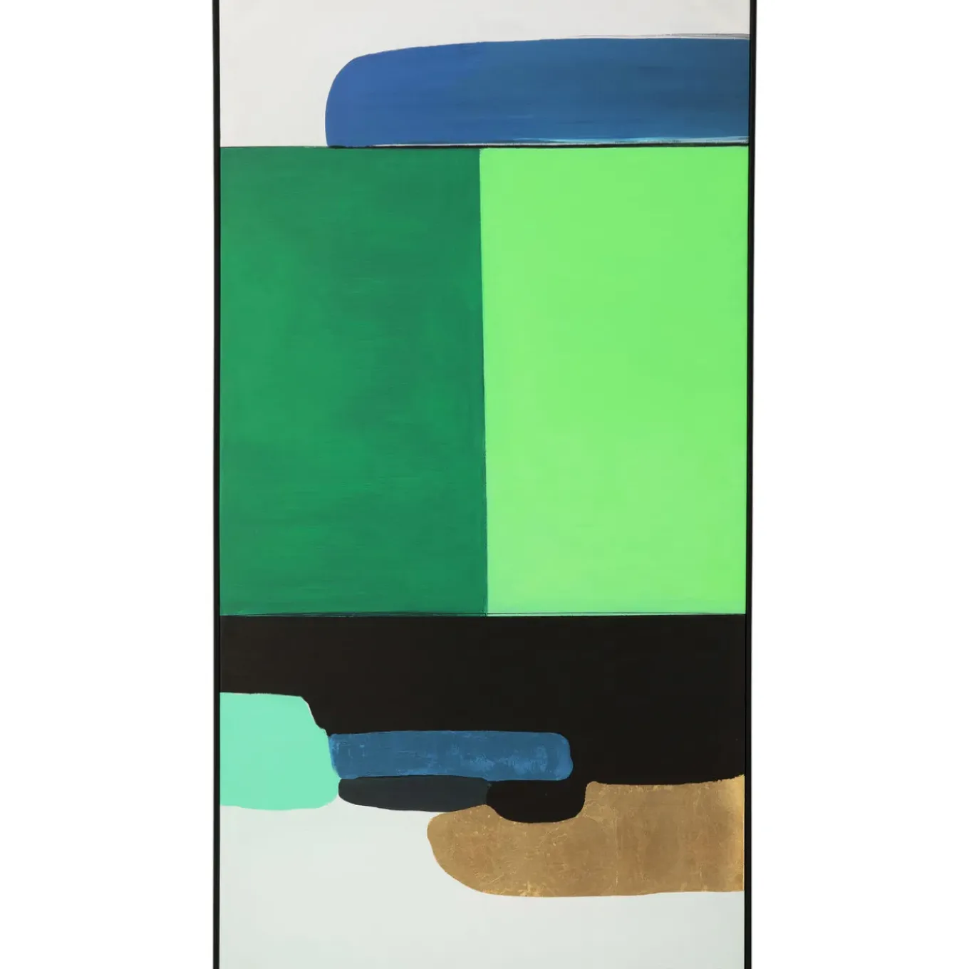 Tableau Encadre Abstract Shapes Vert 73X143Cm