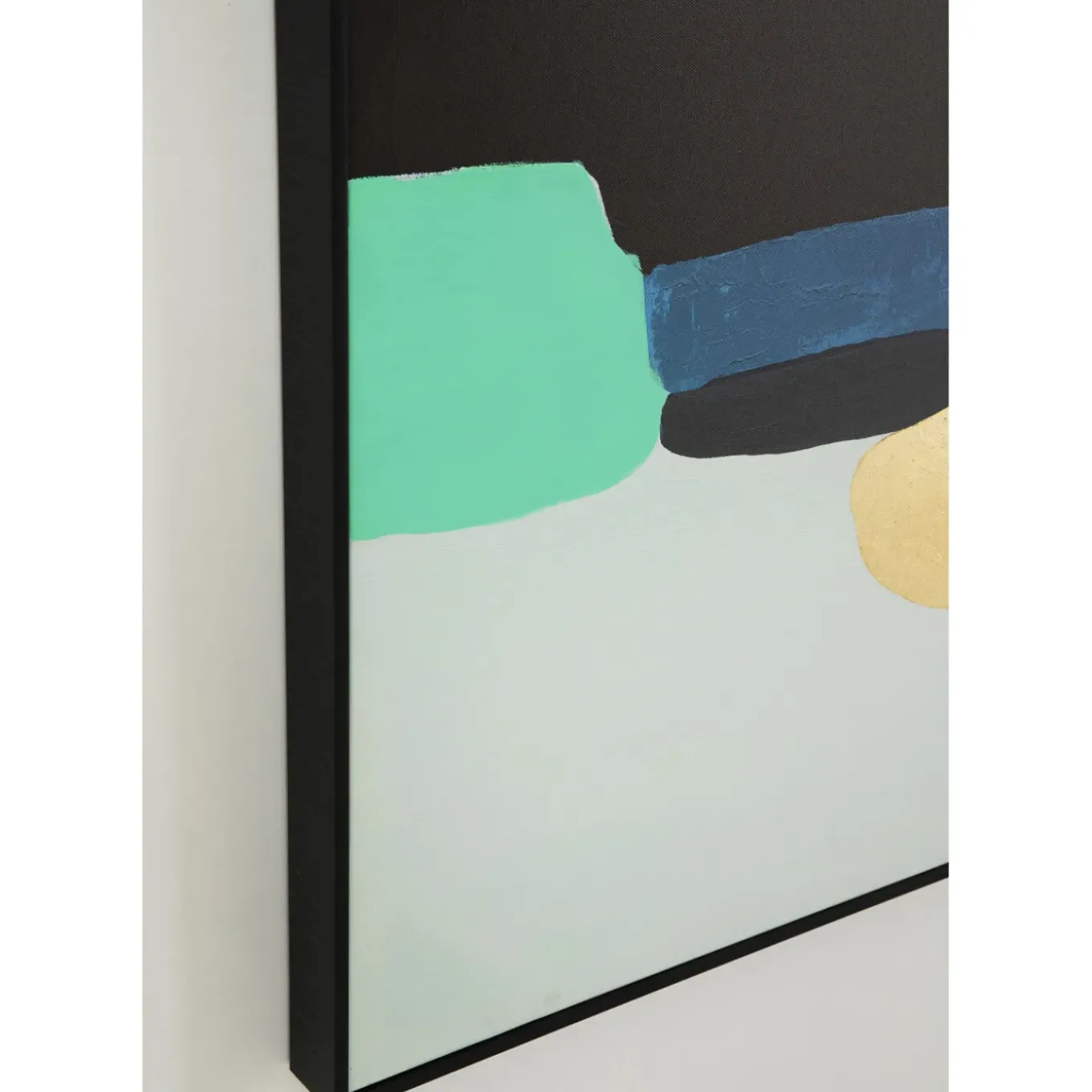 Tableau Encadre Abstract Shapes Vert 73X143Cm