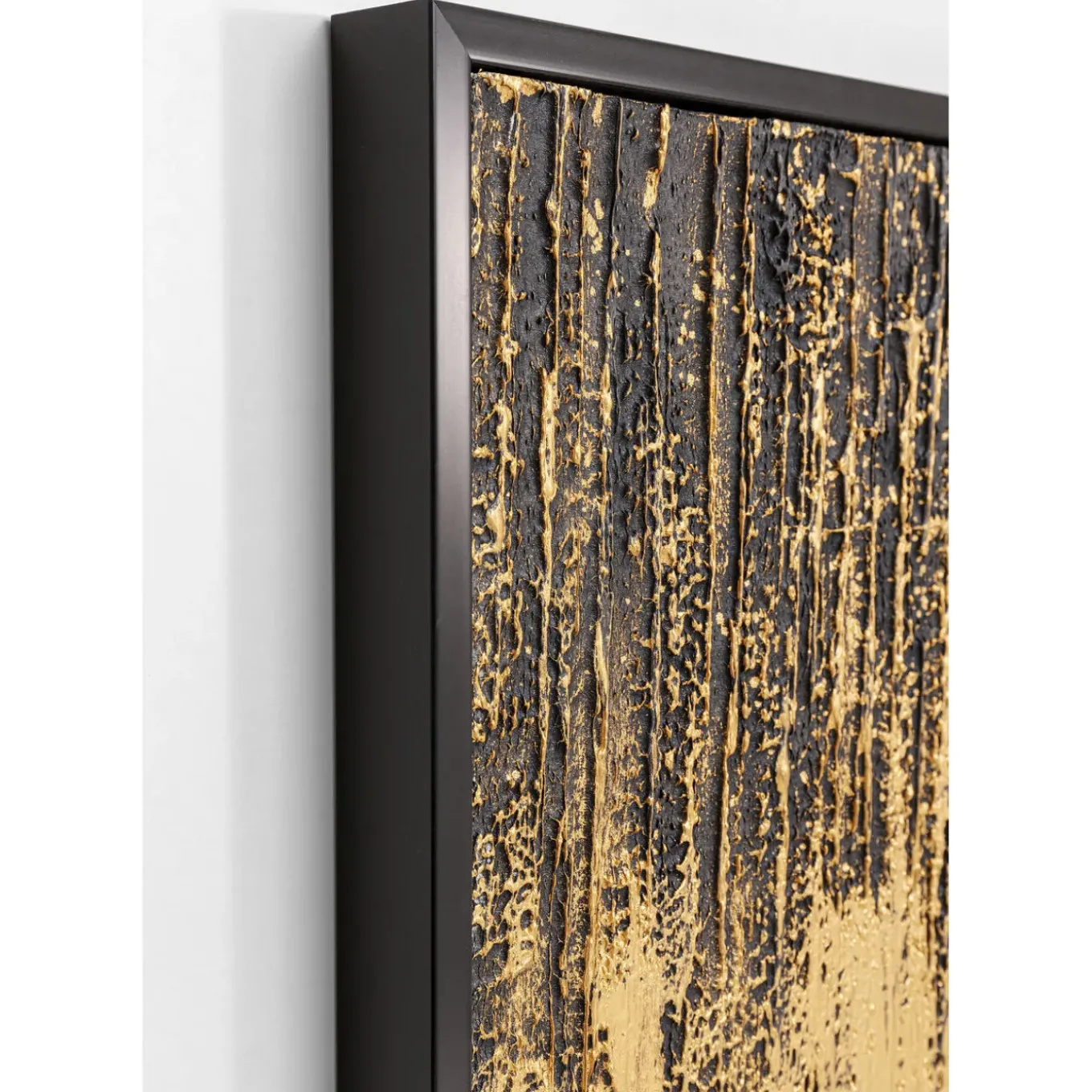 Tableau Encadre Abstract Noir 80X120Cm