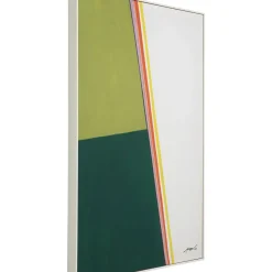 Tableau Encadre Abstract Shapes Khaki 73X103Cm