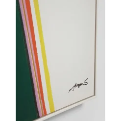 Tableau Encadre Abstract Shapes Khaki 73X103Cm