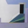 Tableau Encadre Abstract Shapes Violet 113X113Cm