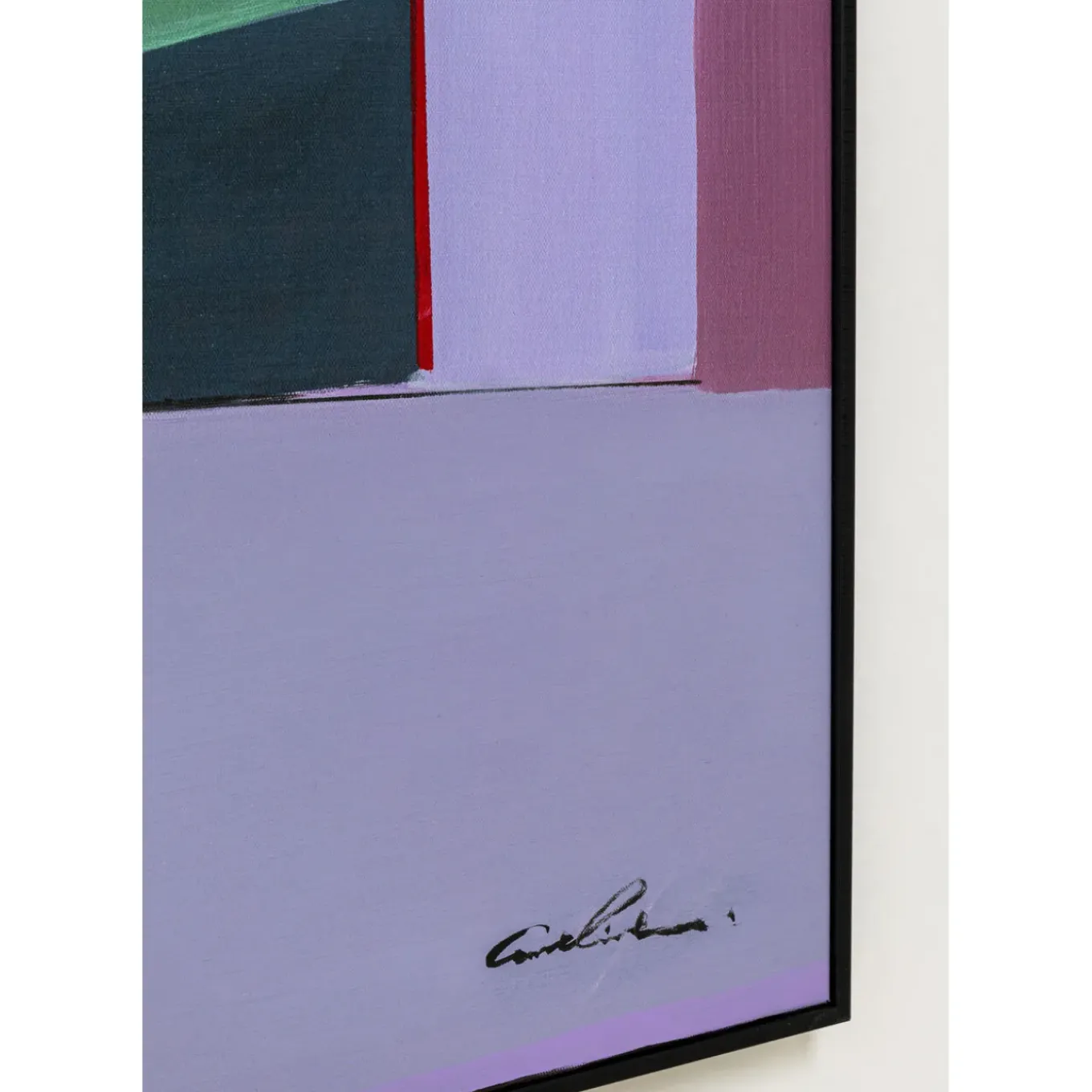 Tableau Encadre Abstract Shapes Violet 113X113Cm