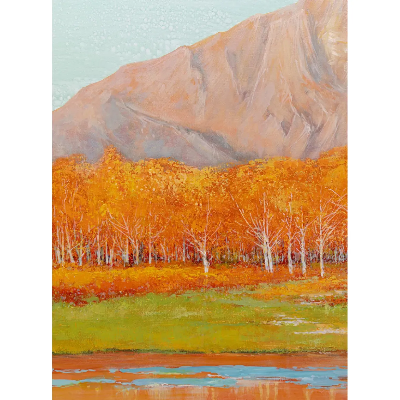 Tableau Encadre Autumnal 120X120Cm