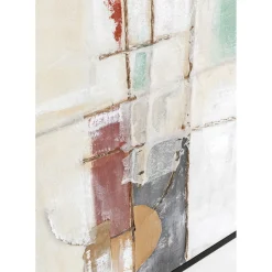 Tableau Encadre Dust Vert 120X120Cm