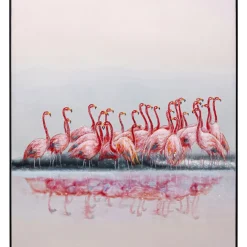 Tableau Encadre Flamingos 100X120Cm