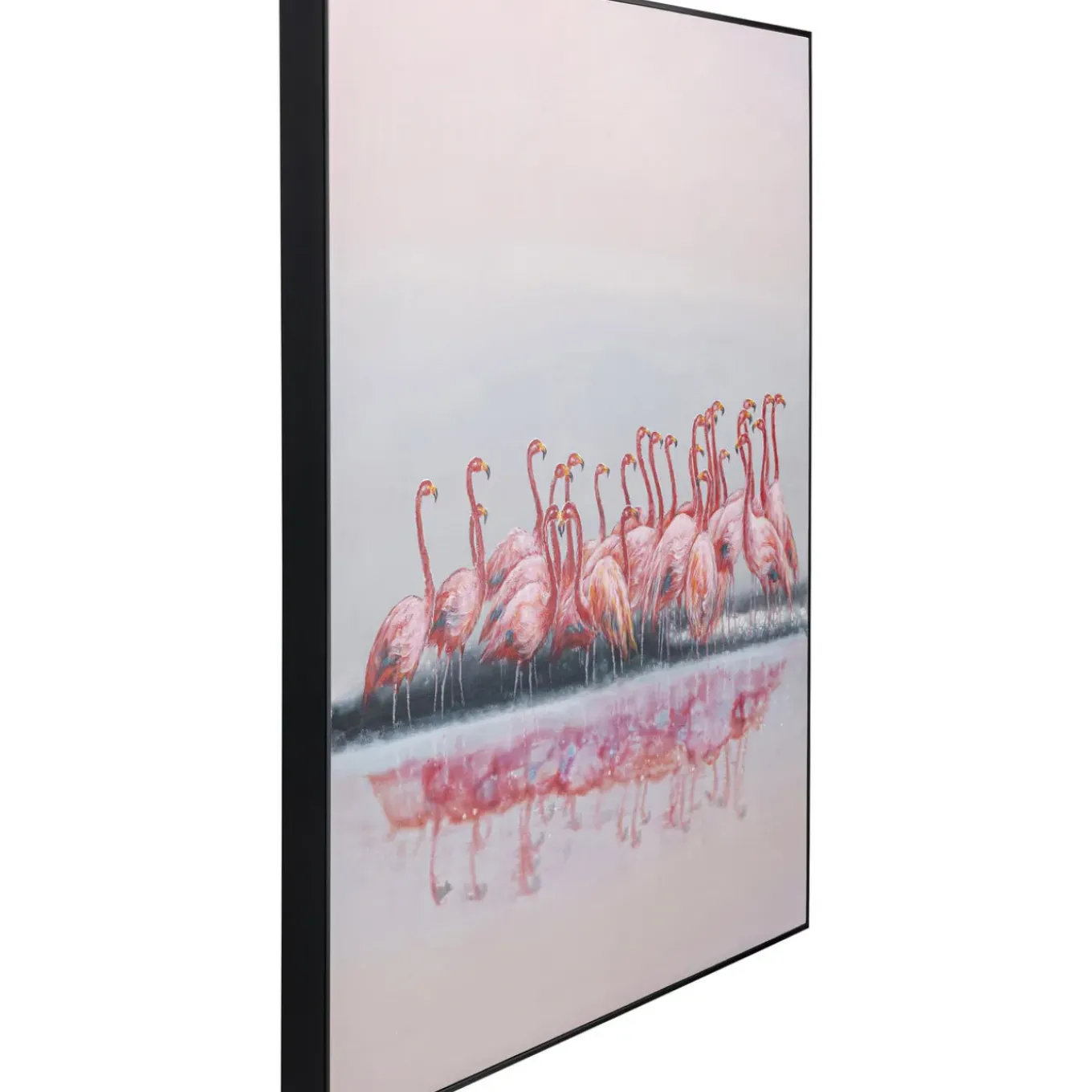 Tableau Encadre Flamingos 100X120Cm