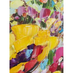 Tableau Encadre Flowery Meadow 100X100Cm