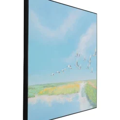 Tableau Encadre Flying Birds 120X120Cm