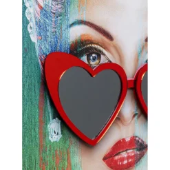 Tableau Encadre Heart Glasses 100X80Cm