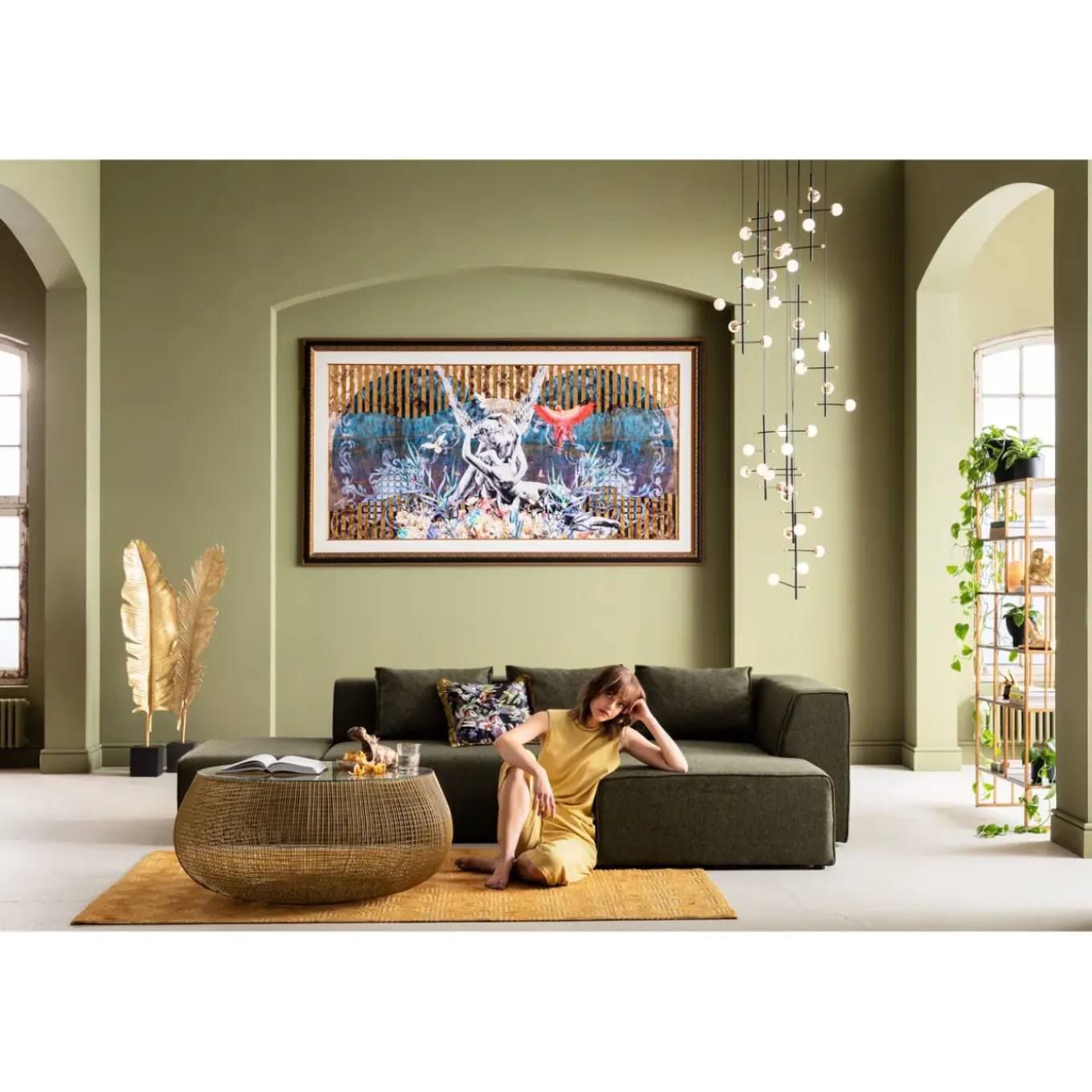 Tableau Encadre Lovers 266X150Cm