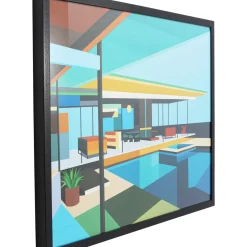 Tableau Encadre Modern Architecture 100X80Cm