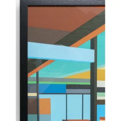 Tableau Encadre Modern Architecture 100X80Cm