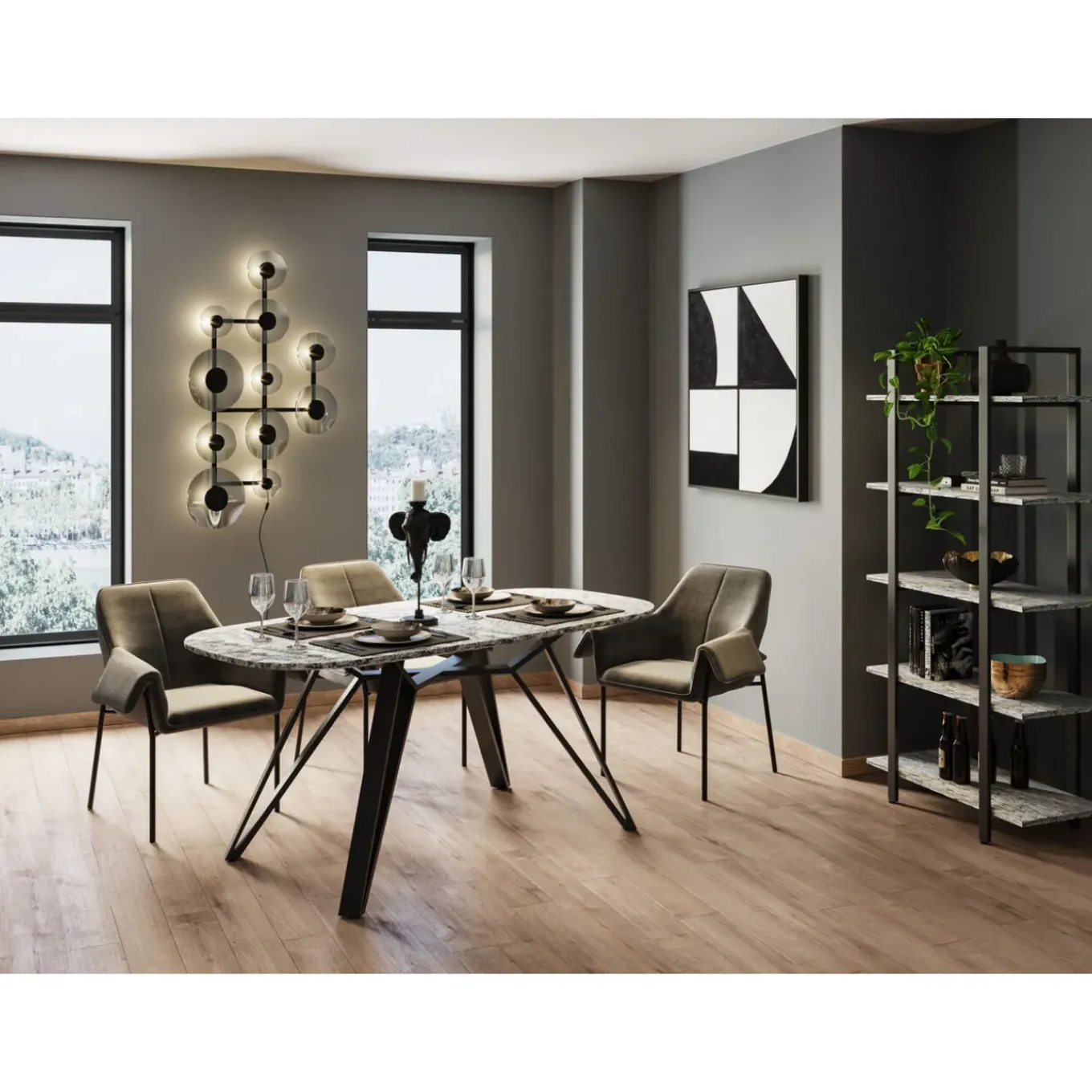 Tableau Encadre Modulo 100X100Cm