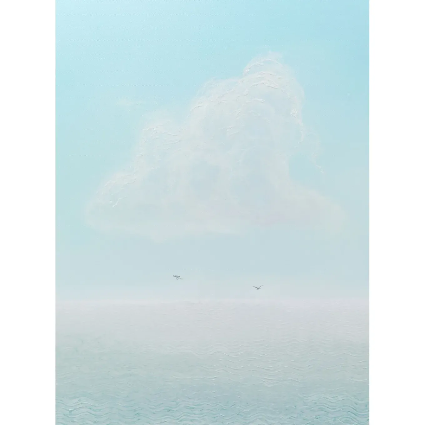 Tableau Encadre Ocean View 100X120Cm