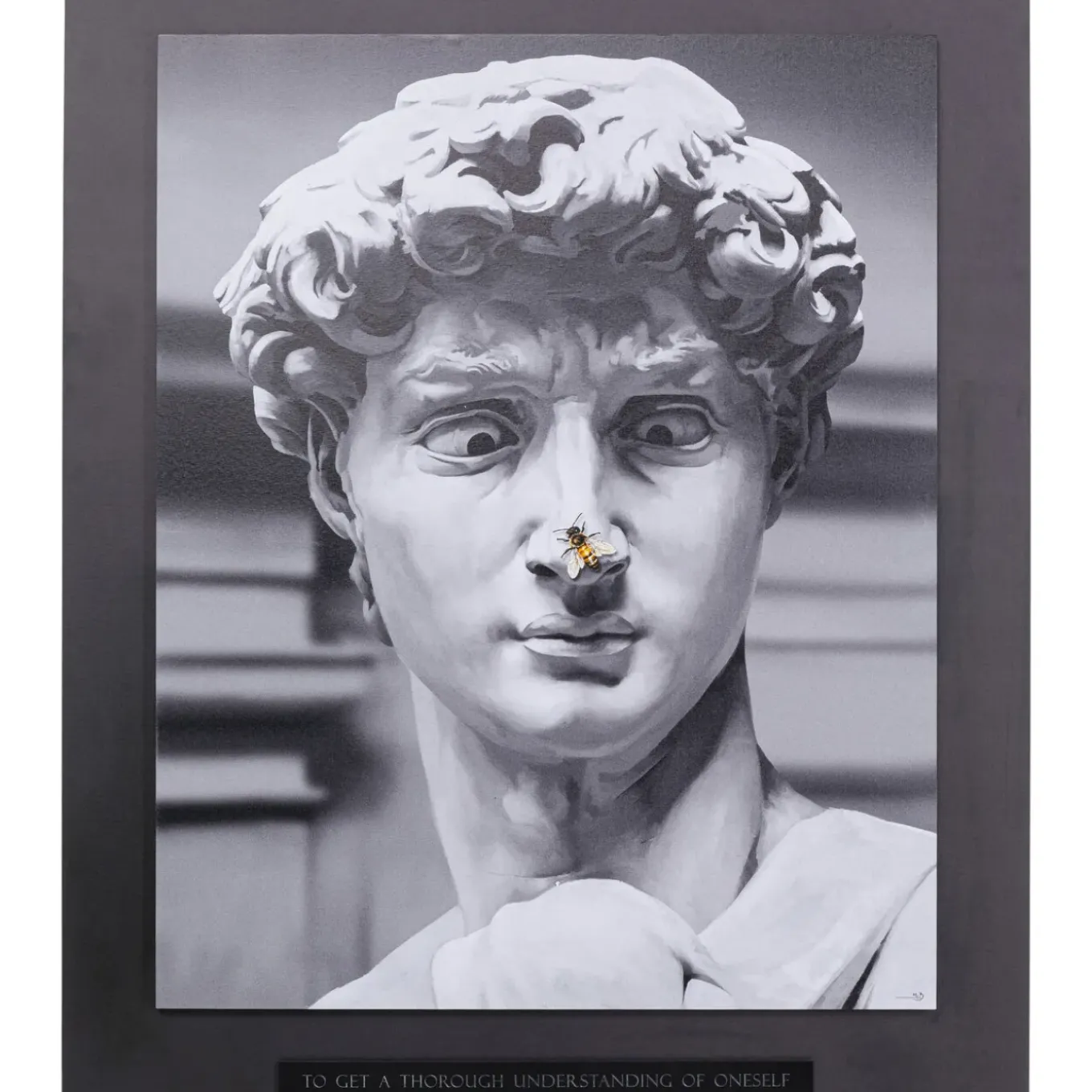 Tableau Encadre Statue 100X125Cm
