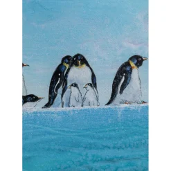 Tableau Encadre Walking Penguins 140X140Cm