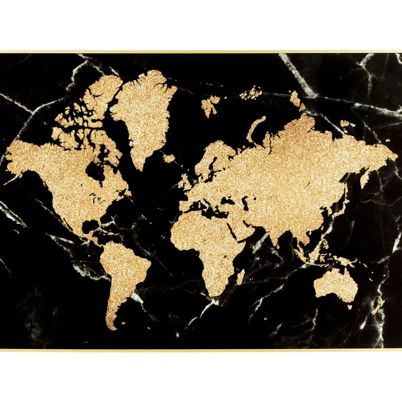 Tableau Encadre World Map 150X100Cm