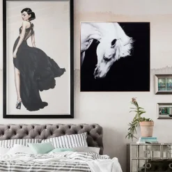 Tableau Frame Alu Proud Horse 100X100Cm
