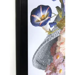 Tableau Frame Flower Lady Pastel 117X154Cm