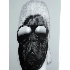 Tableau Frame Mirror Designer Dog 60X60Cm