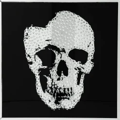 Tableau Frame Mirror Skull 100X100Cm