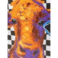 Tableau Sur Toile Colorful Cows 120X90Cm
