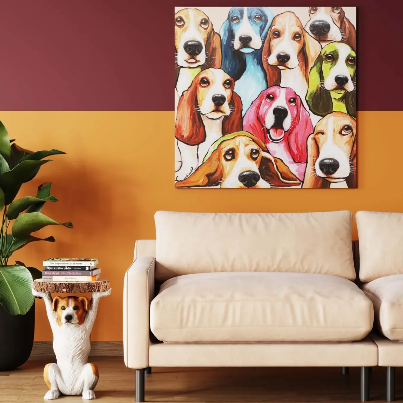 Tableau Sur Toile Doggy Eye S 100X100Cm
