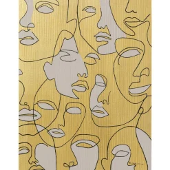 Tableau Sur Toile Faces 70X100Cm