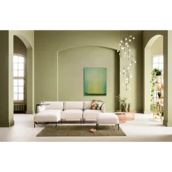 Tableau Sur Toile Flower Boat Vert Jaune 80X100Cm