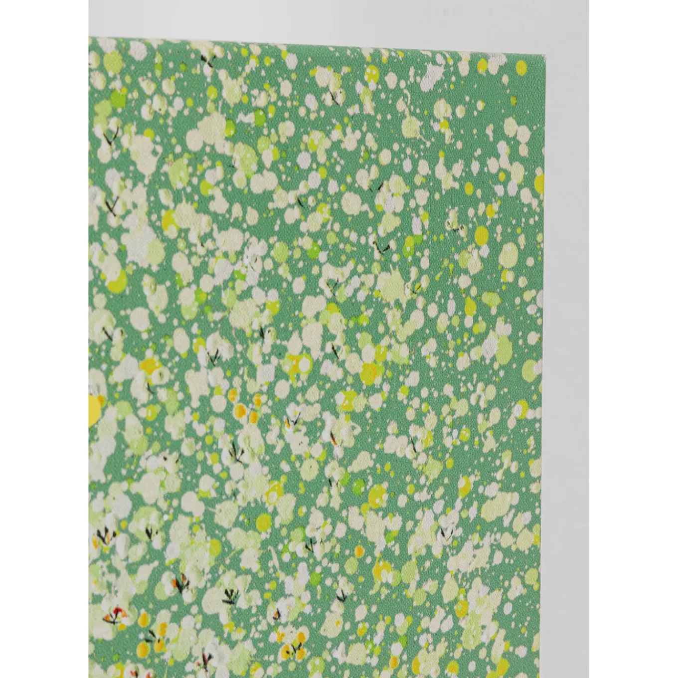 Tableau Sur Toile Flower Boat Vert Jaune 80X100Cm