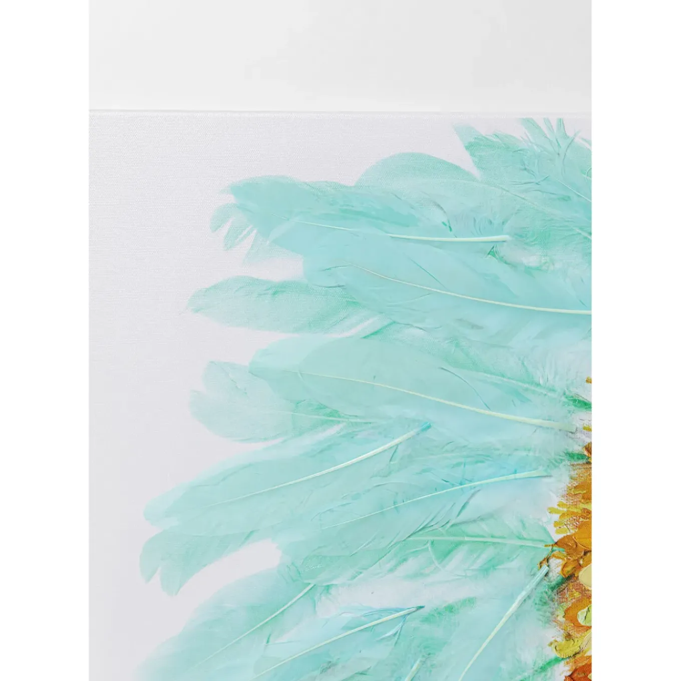 Tableau Sur Toile Headdress Dog 80X80Cm