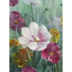 Tableau Sur Toile Pastell Flowers 120X120Cm