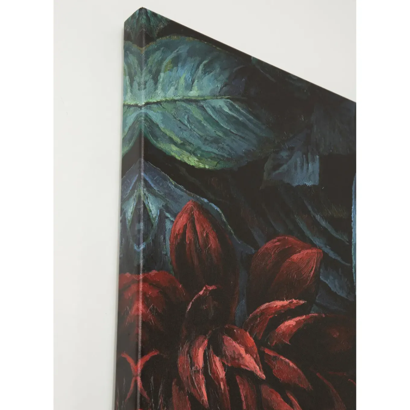 Tableau Sur Toile Tiger In Flower 90X140Cm