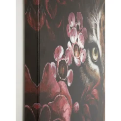 Tableau Sur Toile Tiger In Flower 90X140Cm