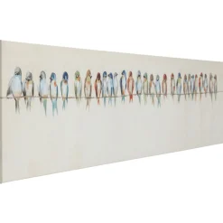 Tableau Touched Birds Meeting 150X30Cm