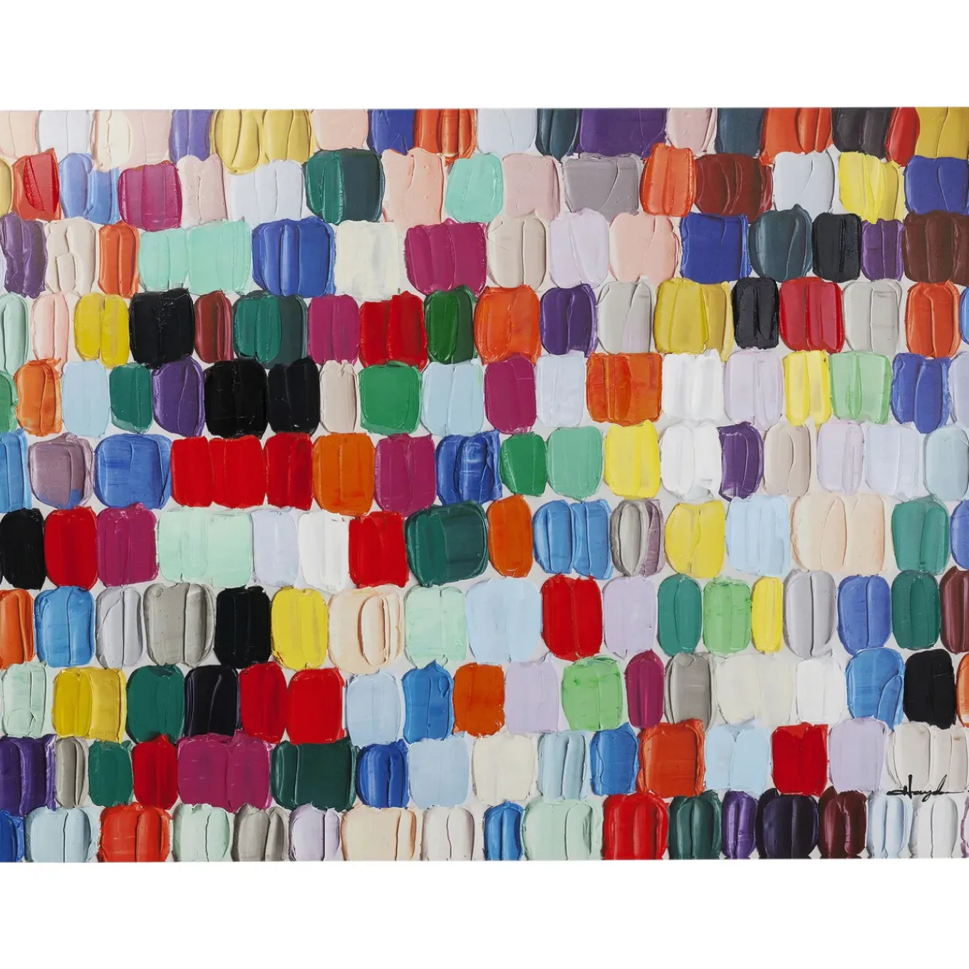 Tableau Touched Colorful Dots 200X140Cm