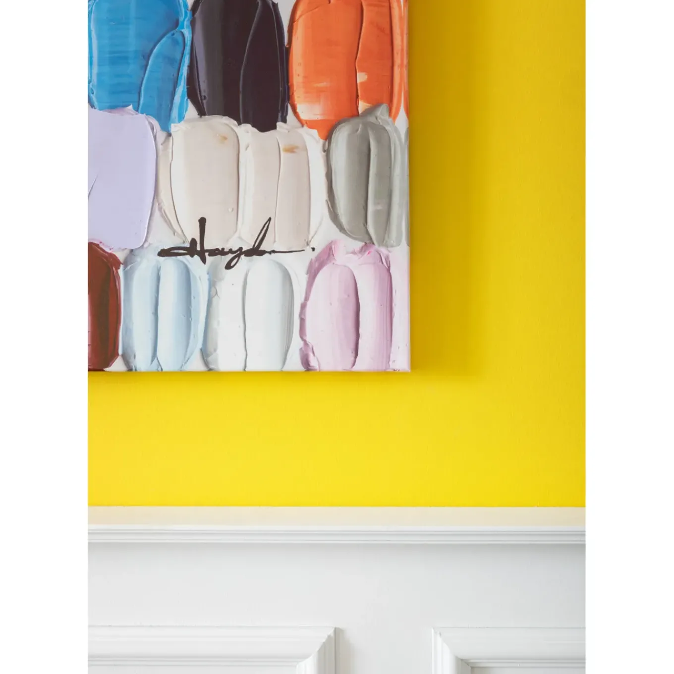 Tableau Touched Colorful Dots 200X140Cm