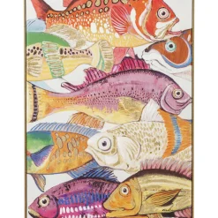 Tableau Touched Fish Meeting One 75X100Cm