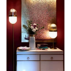 Tableau Touched Flower Boat Dore-Fuchsia 80X100Cm