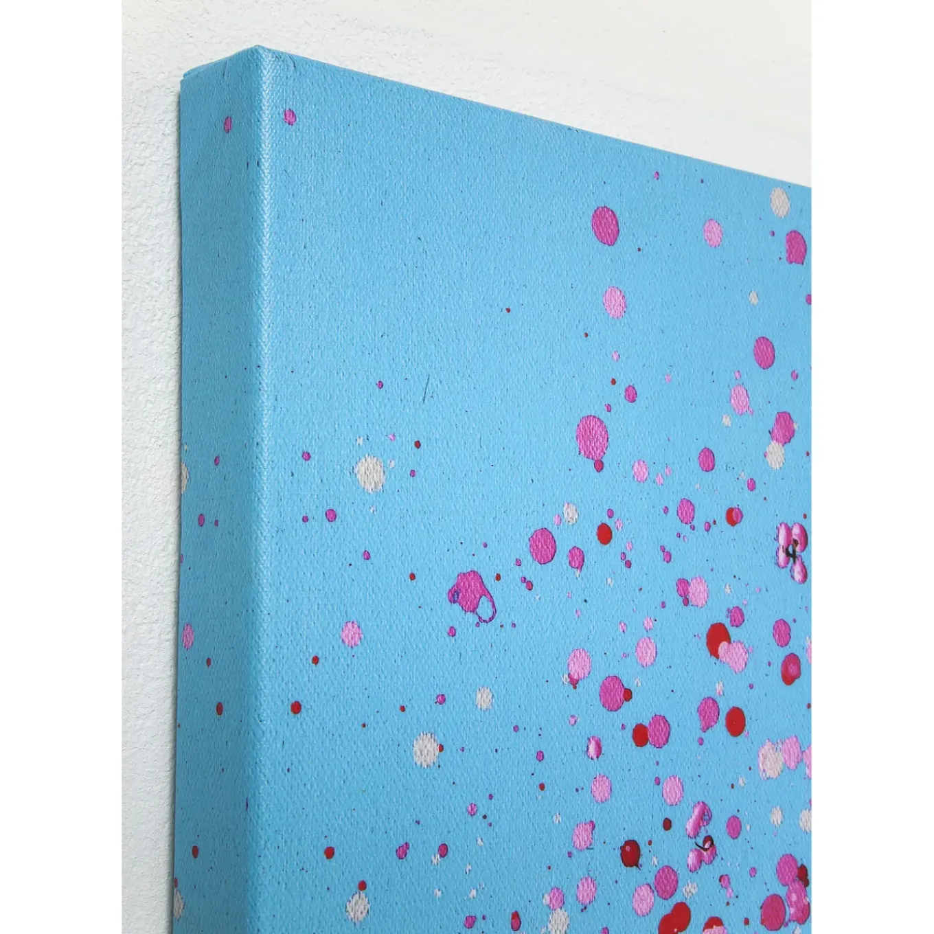 Tableau Touched Flower Boat Bleu-Fuchsia 120X160Cm