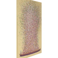 Tableau Touched Flower Boat Dore-Fuchsia 80X100Cm