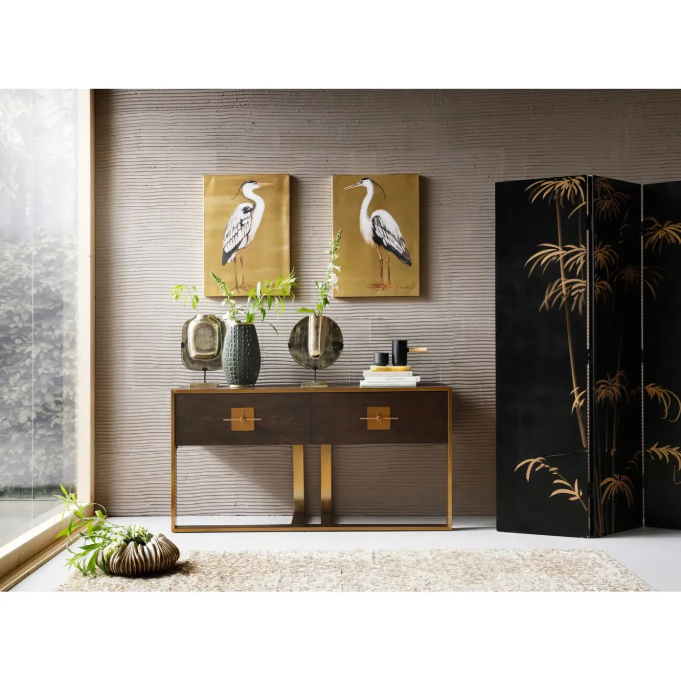 Tableau Touched Heron Right 50X70Cm