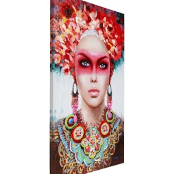 Tableau Touched Red Eye Lady 90X140