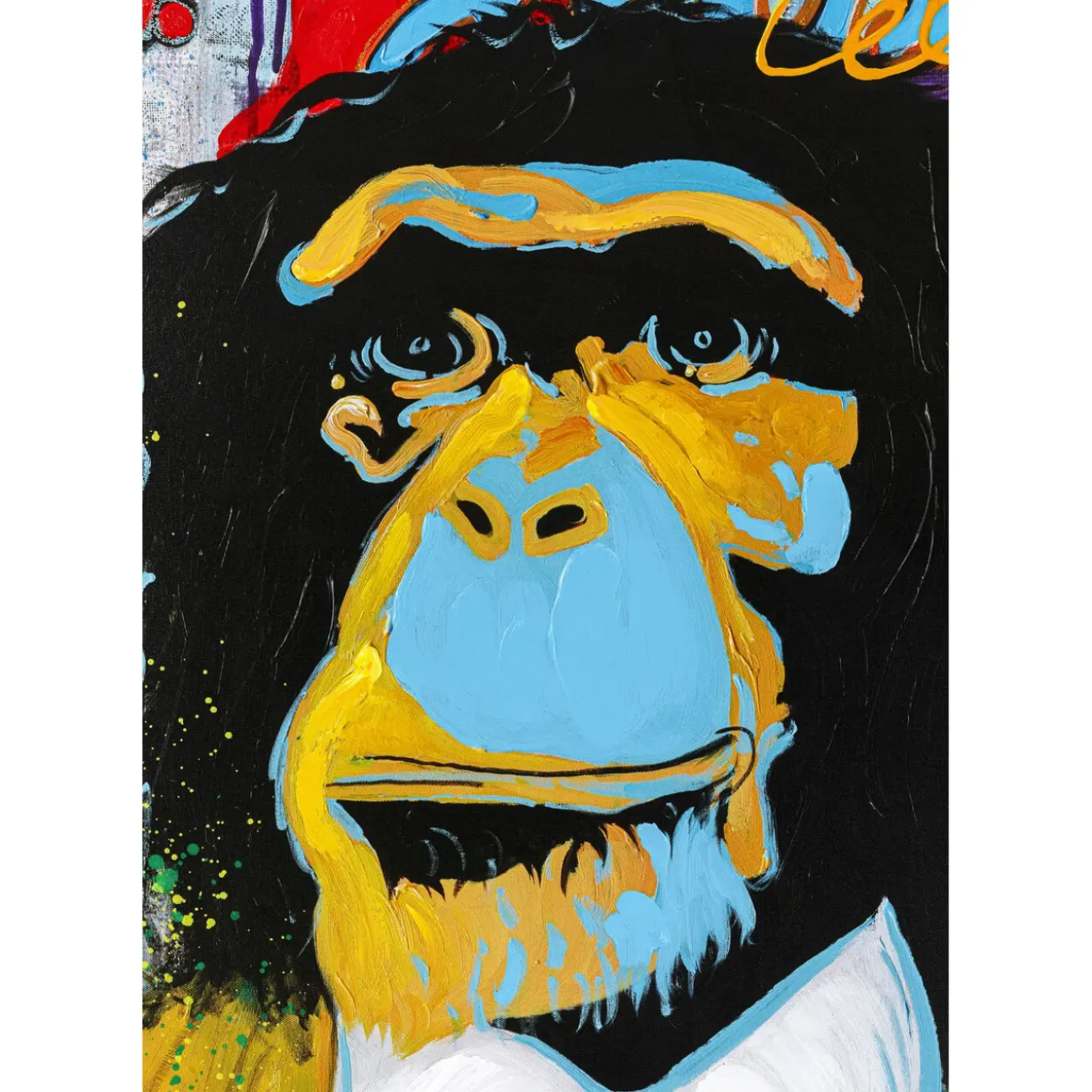 Tableau Touched Show Monkey 90X120Cm